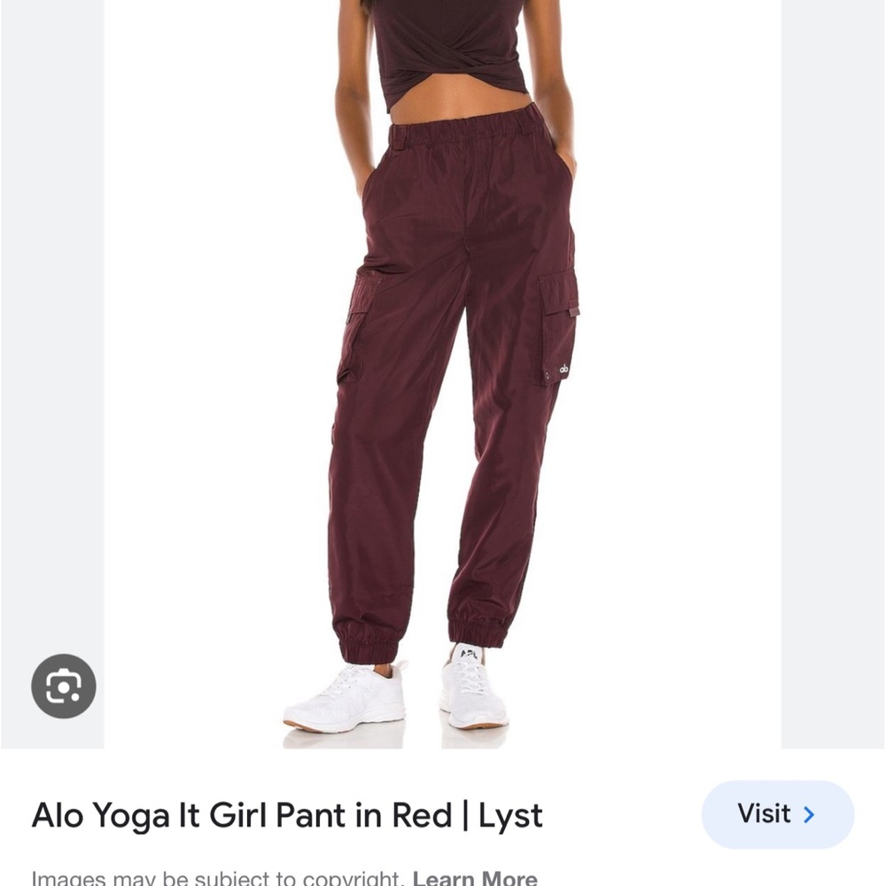 Alo Yoga It Girl Pants in Brown